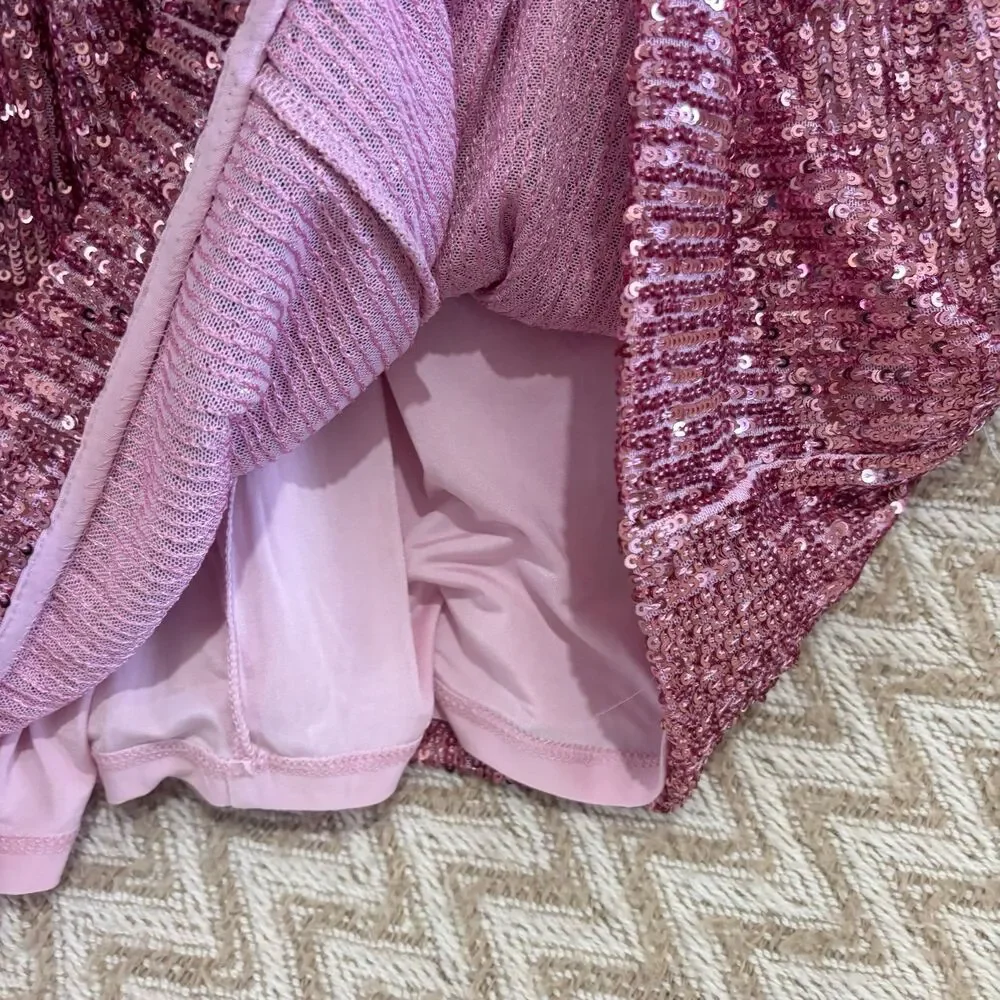 Lilly Pulitzer Estrella Sequin Dress Conch Shell Pink NWT - Picture 7 of 12